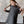 Girl Ruffle Shoulder Plaid Pinafore Dress and Sweater Set