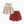 Girl Vintage Floral Top and Burgundy Cuffed Shorts Set