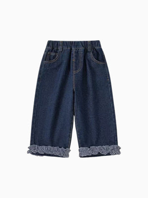 Girl Denim Wide-Leg Jeans