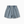 Girl Plaid Flower Applique Denim Shorts