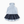 Girls Blue Gingham Bow College Style Set