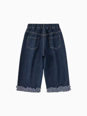 Girl Denim Wide-Leg Jeans
