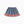 Girl Red Gingham Ruffle and Cherry Print Denim Skirt