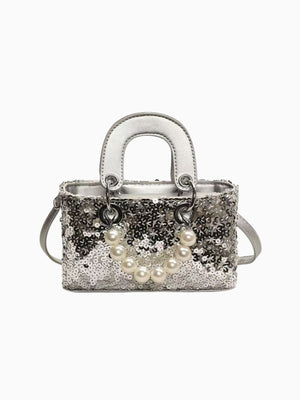 Girl Sequin Pearl Bag
