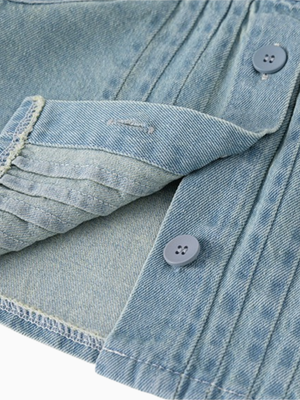 Girl Vintage-Inspired Embroidered Denim Set