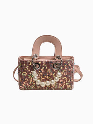 Girl Sequin Pearl Bag