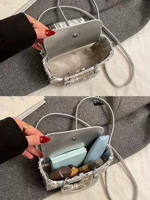 Girl Sequin Pearl Bag