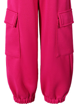 Girl Vibrant Pink Cargo Pants