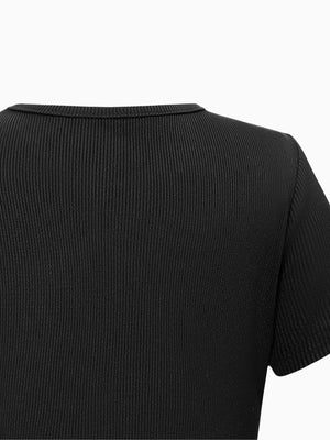 Girl Black Lace Collar Detachable Sleeve Top