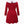 Girls Red and White Faux Fur Collar Winter Dress