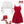 Girl Elegant Red Dress and White Ribbed Top Set